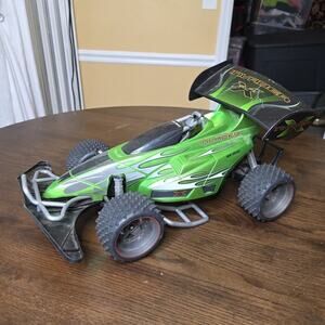 New Bright Vintage Invader X RC Buggy Green Off Road Remote CAR NO REMOTE